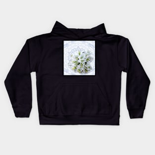 pretty bougainvillea on delicate kaleidoscope Kids Hoodie